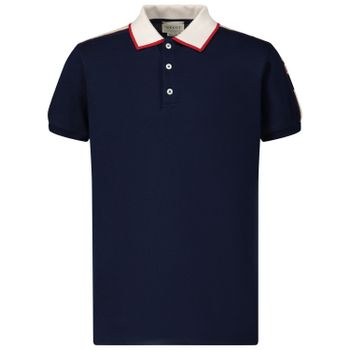 Gucci 512632 kinder polo navy Afbeelding van Gucci 512632 kinder polo navy