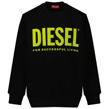 Diesel J00245 0IAJH kindertrui zwart Afbeelding van Diesel J00245 0IAJH kindertrui zwart