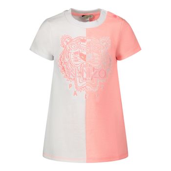 Kenzo 30087 babyjurkje fluor roze Afbeelding van Kenzo 30087 babyjurkje fluor roze