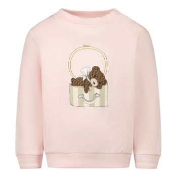 Fendi BFH058 baby trui licht roze Afbeelding van Fendi BFH058 baby trui licht roze