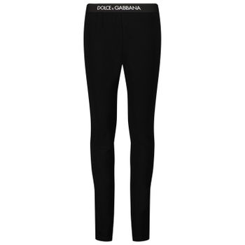 Dolce & Gabbana L5JP3J G7BGA Kinderleggings Schwarz Bild von Dolce & Gabbana L5JP3J G7BGA Kinderleggings Schwarz