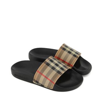 Burberry 8027070 kinderslippers beige Afbeelding van Burberry 8027070 kinderslippers beige