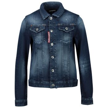 Dsquared2 DQ01GT kinderjas jeans Afbeelding van Dsquared2 DQ01GT kinderjas jeans