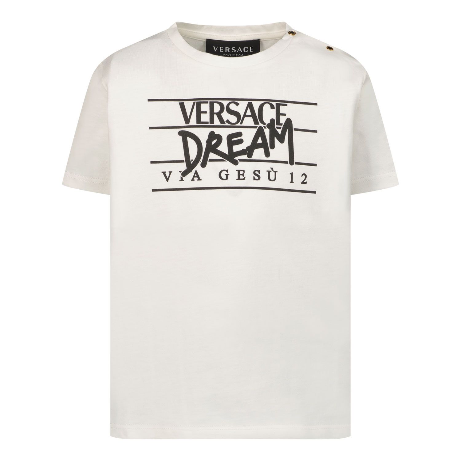 Afbeelding van Versace 1000102 1A03627 baby t-shirt wit