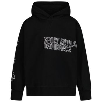 Dsquared2 DQ1100 kindertrui zwart Afbeelding van Dsquared2 DQ1100 kindertrui zwart