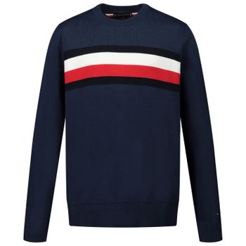 Tommy Hilfiger KB0KB06070 kindertrui navy Afbeelding van Tommy Hilfiger KB0KB06070 kindertrui navy