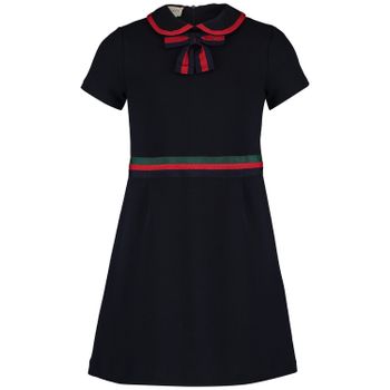 Gucci 518555 kinderjurk navy Afbeelding van Gucci 518555 kinderjurk navy