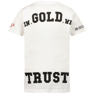 Afbeelding van in Gold We Trust IGWTTKT004 kinder t-shirt wit