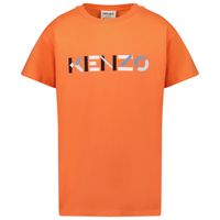 Picture of Kenzo K25647 kids t-shirt coral