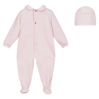 Picture of Versace 1000317 1A01341 baby playsuit light pink