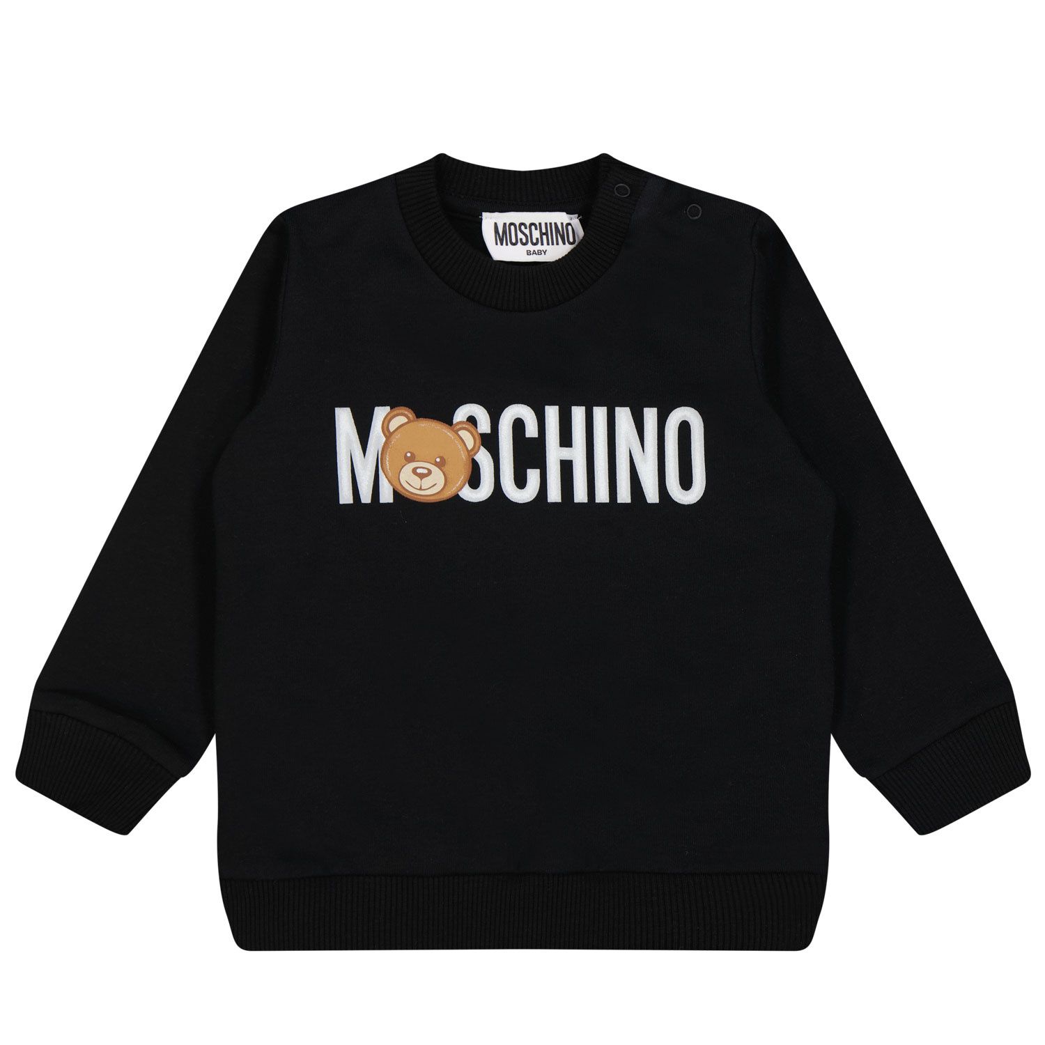 Picture of Moschino M8F03ELDA17 baby sweater black