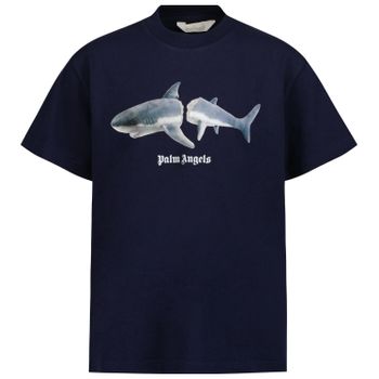 Palm Angels PBAA003F22JER002 kinder t-shirt navy Afbeelding van Palm Angels PBAA003F22JER002 kinder t-shirt navy
