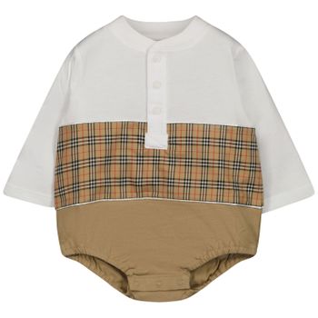 Burberry 8054135 Babystrampler Weiß Bild von Burberry 8054135 Babystrampler Weiß