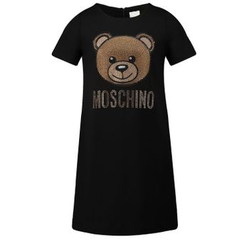 Moschino HAV088 kinderjurk zwart Afbeelding van Moschino HAV088 kinderjurk zwart
