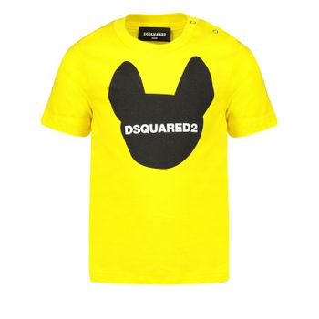 Dsquared2 DQ04D4 baby t-shirt geel Afbeelding van Dsquared2 DQ04D4 baby t-shirt geel
