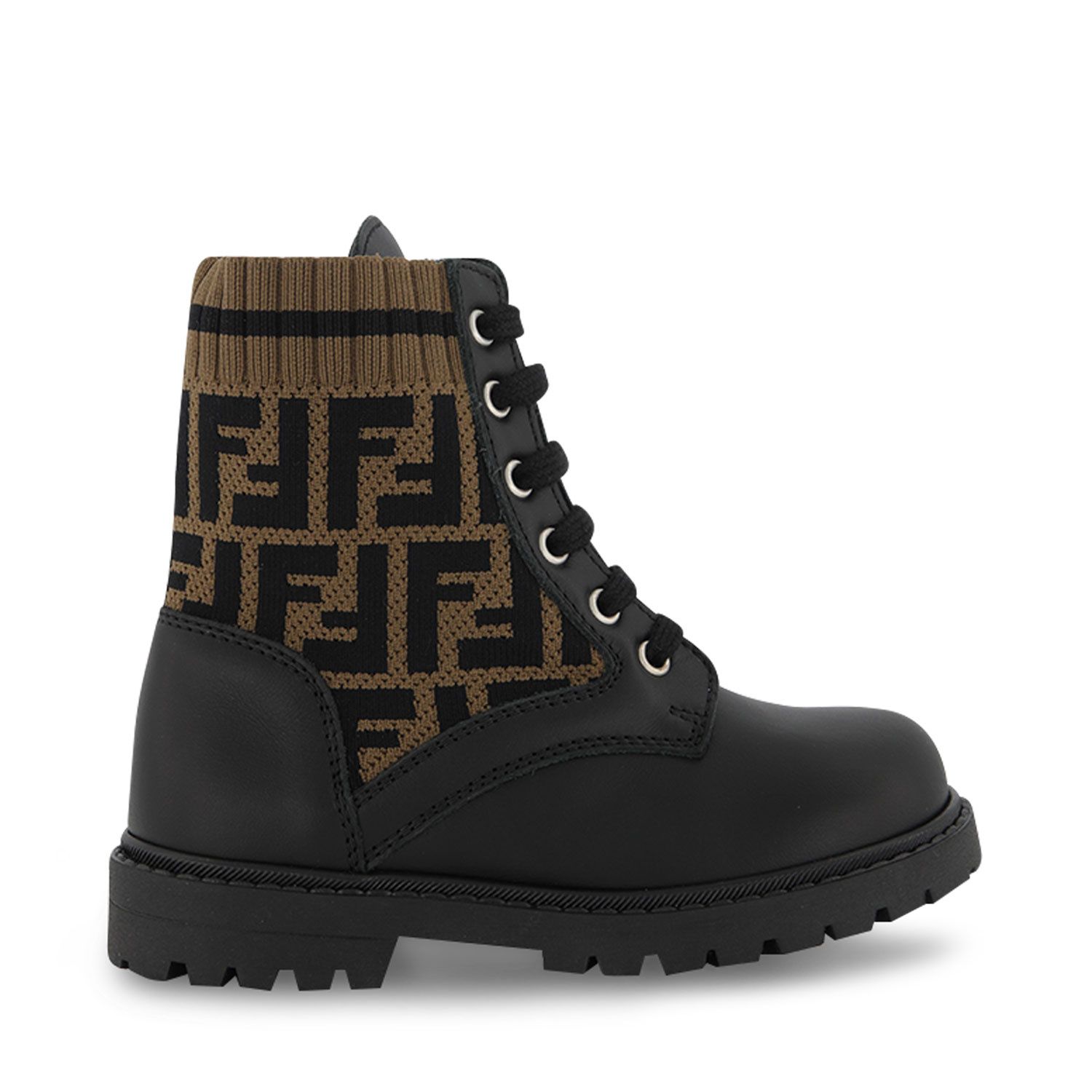 Picture of Fendi JMR383 kids boots brown
