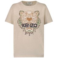 Afbeelding van Kenzo K25631 kinder t-shirt beige