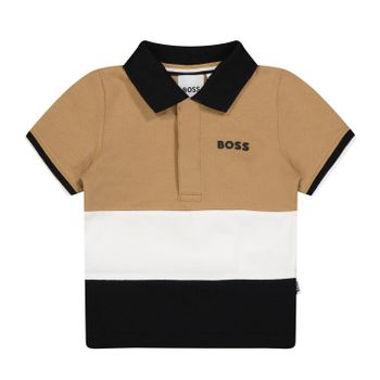 Boss J05956 baby polo zand Afbeelding van Boss J05956 baby polo zand