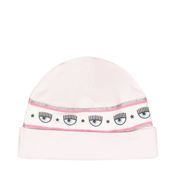 Chiara Ferragni 550001 babymutsje licht roze Afbeelding van Chiara Ferragni 550001 babymutsje licht roze