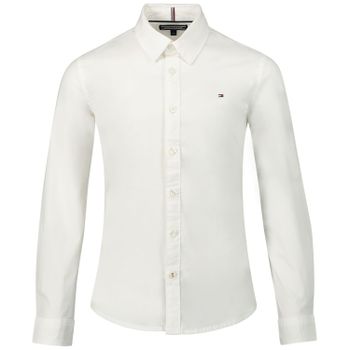Tommy Hilfiger KB0KB03970 kinder overhemd wit Afbeelding van Tommy Hilfiger KB0KB03970 kinder overhemd wit