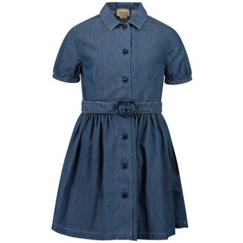 Gucci 643405 kinderjurk jeans Afbeelding van Gucci 643405 kinderjurk jeans