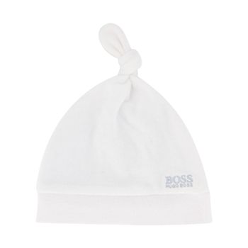 Boss J91097 babymutsje wit Afbeelding van Boss J91097 babymutsje wit