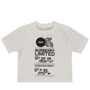 Burberry 8053813 baby t-shirt wit Afbeelding van Burberry 8053813 baby t-shirt wit