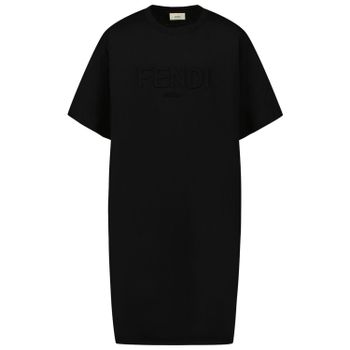 Fendi JFI238 7AJ kinder t-shirt zwart Afbeelding van Fendi JFI238 7AJ kinder t-shirt zwart