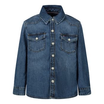 Tommy Hilfiger KB0KB05540 baby blouse jeans Afbeelding van Tommy Hilfiger KB0KB05540 baby blouse jeans