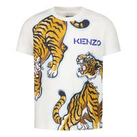 Picture of Kenzo K05390 baby shirt off white