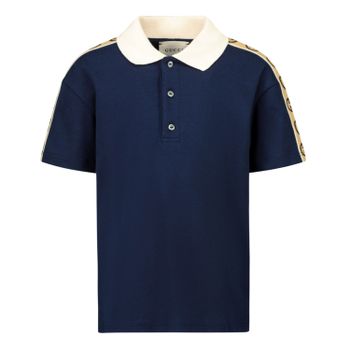 Gucci 616949 Babypoloshirt Marine Bild von Gucci 616949 Babypoloshirt Marine