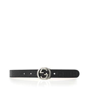 Gucci 258395 CWC0N kinderriem zwart Afbeelding van Gucci 258395 CWC0N kinderriem zwart