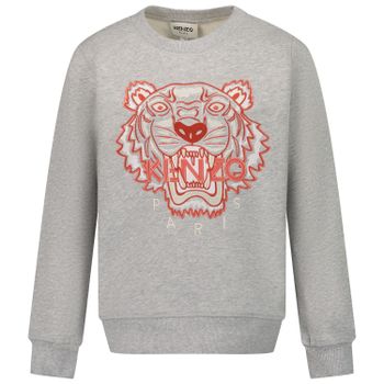 Kenzo K15128 kindertrui grijs Afbeelding van Kenzo K15128 kindertrui grijs