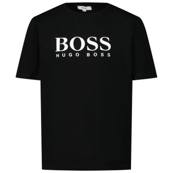 Boss J25P13 Kindershirt Schwarz Bild von Boss J25P13 Kindershirt Schwarz