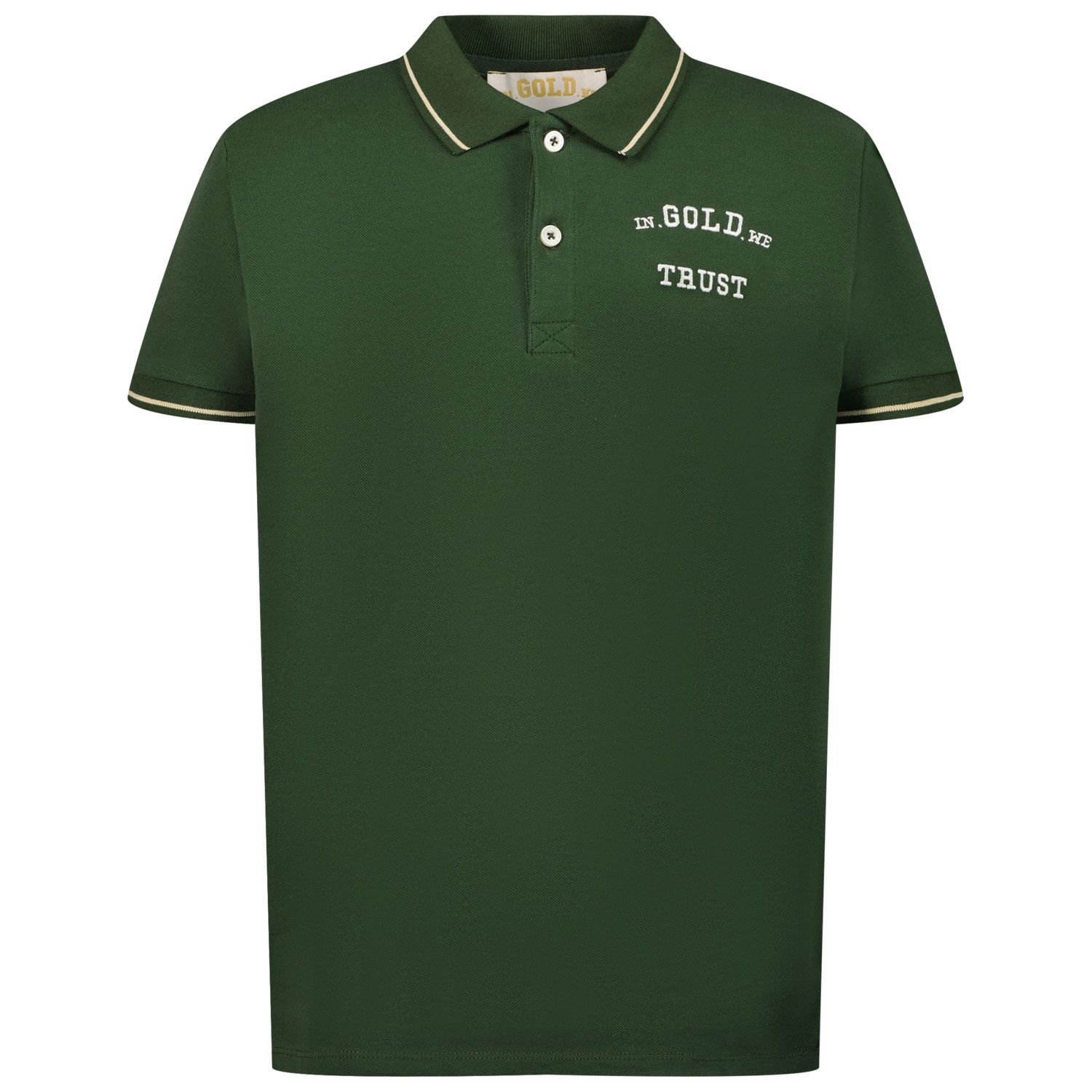 Picture of in Gold We Trust IGWTKPO005 kids polo shirt green