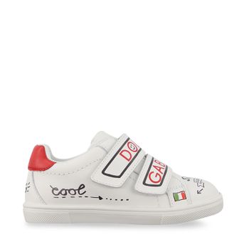 Dolce & Gabbana DN0157 A6C93 kindersneakers wit Afbeelding van Dolce & Gabbana DN0157 A6C93 kindersneakers wit