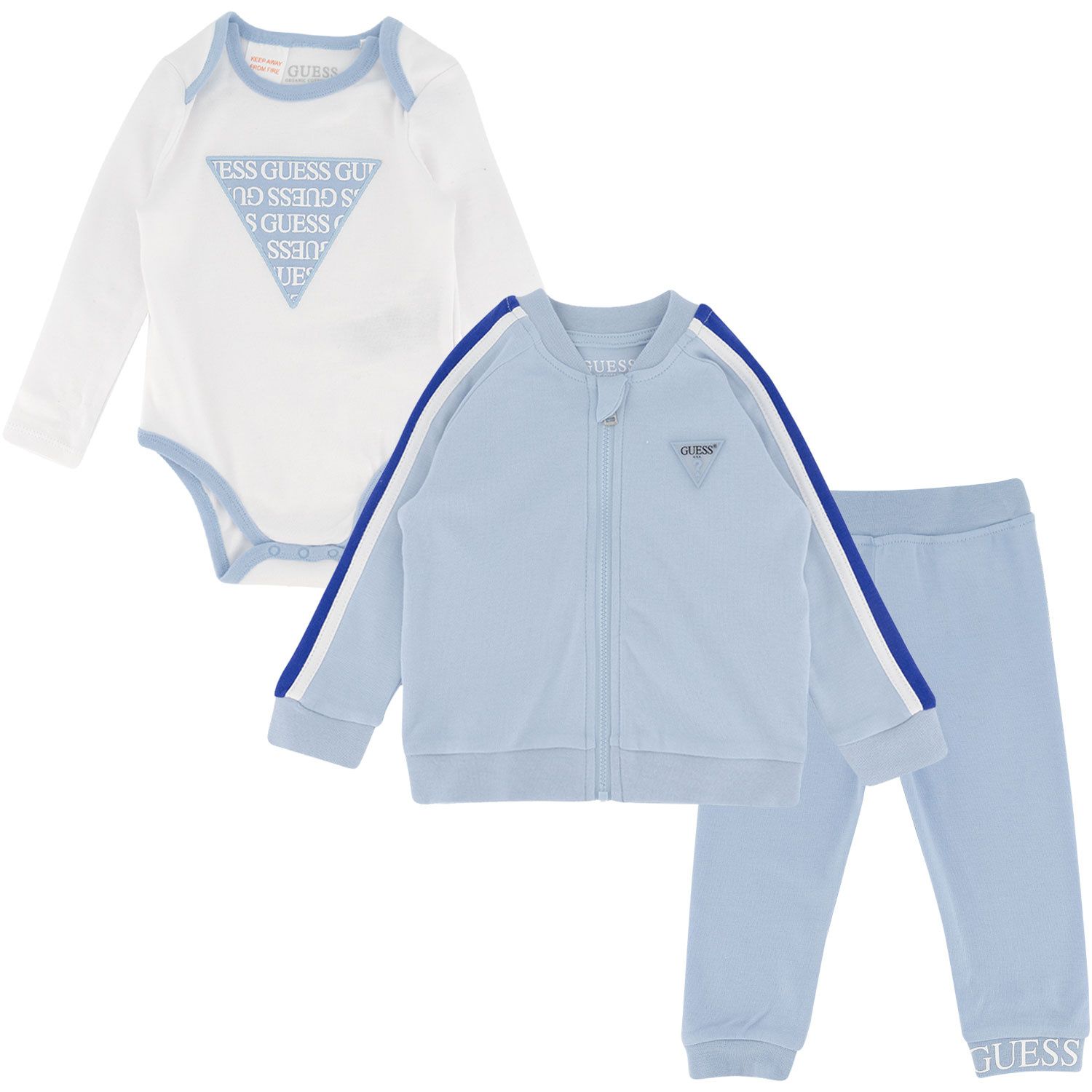 Bild von Guess H2RW01 KA6W0 Baby-Trainingsanzug Hellblau