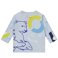 Picture of Kenzo K05423 baby shirt light blue