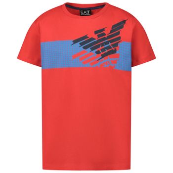 EA7 3HBT58 kinder t-shirt rood Afbeelding van EA7 3HBT58 kinder t-shirt rood