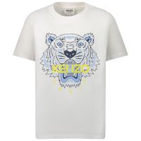 Picture of Kenzo K25625 kids t-shirt white