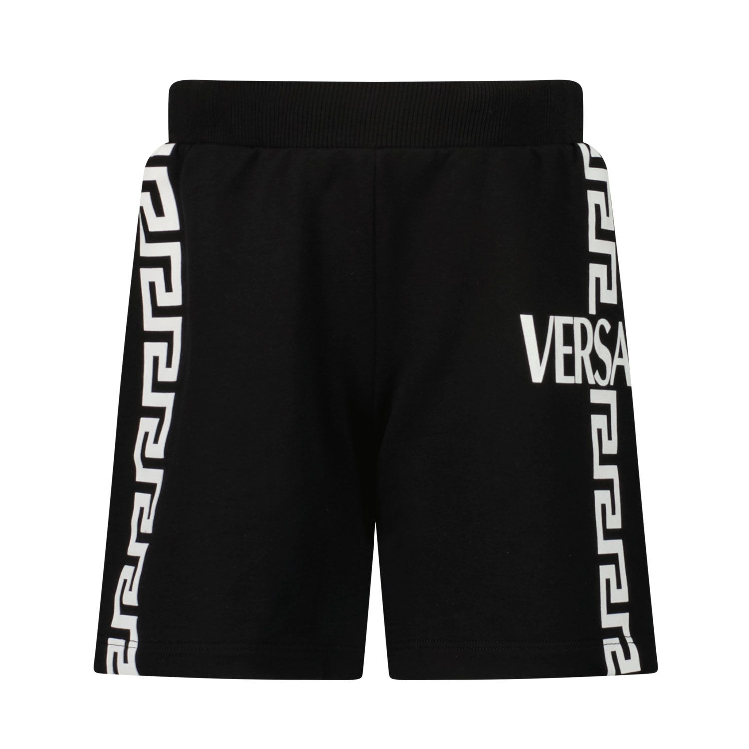 Picture of Versace 1000189 1A01322 baby shorts black
