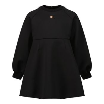 Dolce & Gabbana L5JD3J G7BFF kinderjurk zwart Afbeelding van Dolce & Gabbana L5JD3J G7BFF kinderjurk zwart