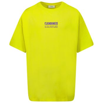 Fendi JUI040 7AJ kinder t-shirt geel Afbeelding van Fendi JUI040 7AJ kinder t-shirt geel
