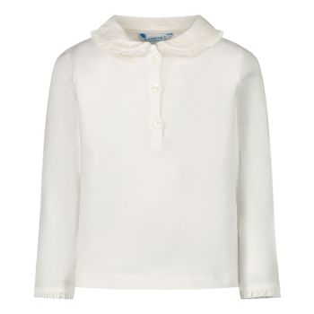Mayoral 104 baby polo ecru Afbeelding van Mayoral 104 baby polo ecru