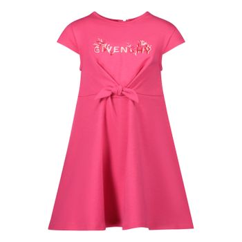 Givenchy H02070 babyjurkje fuchsia Afbeelding van Givenchy H02070 babyjurkje fuchsia