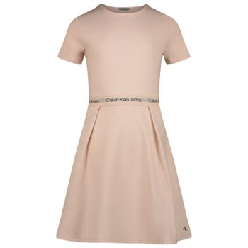 Calvin Klein IG0IG01564 kinderjurk licht roze Afbeelding van Calvin Klein IG0IG01564 kinderjurk licht roze