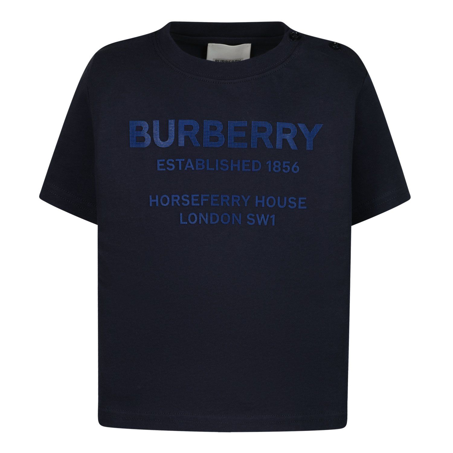 Afbeelding van Burberry 8054048 baby t-shirt donker blauw