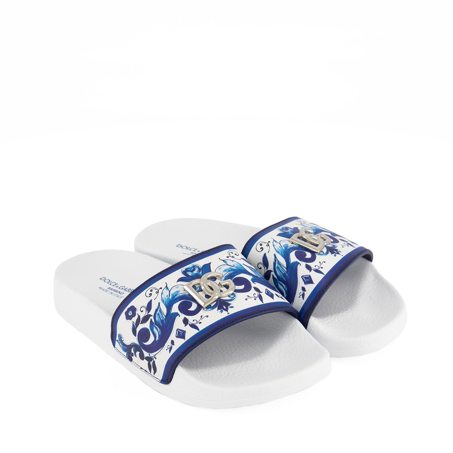 Afbeelding van Dolce & Gabbana D10705 AC113 kinderslippers blauw