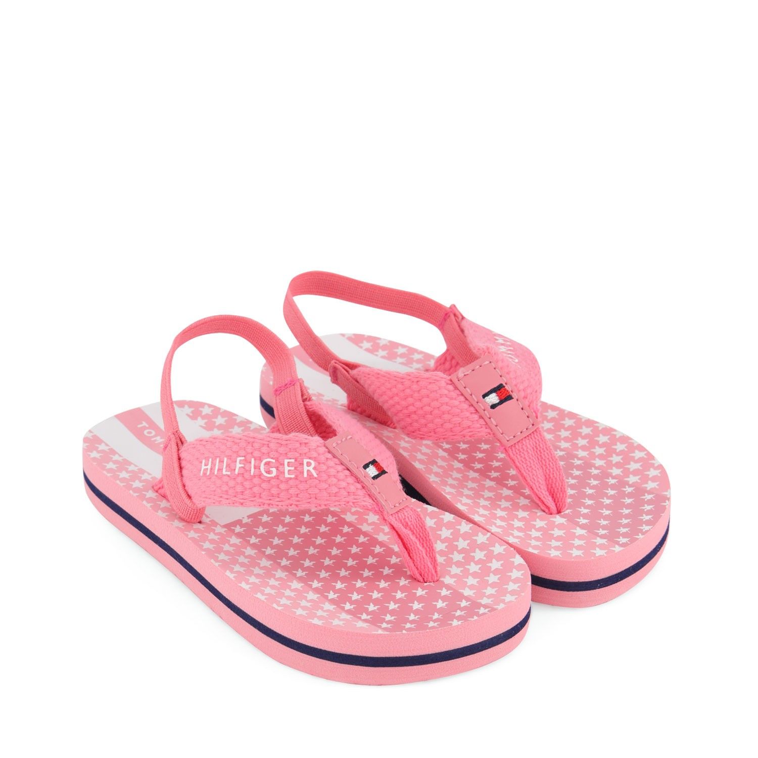 tommy hilfiger pink flip flops