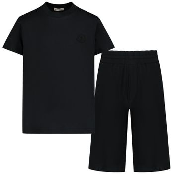 Moncler 8M70720 kindersetje zwart Afbeelding van Moncler 8M70720 kindersetje zwart